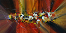 Load image into Gallery viewer, &quot;A Man and a Puffin&quot; - (2019) - 61x122x4cm Large Original Acrylic Abstract Painting