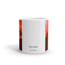 Load image into Gallery viewer, Mug with &quot;Born in Africa&quot; artwork