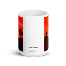 Load image into Gallery viewer, Mug with &quot;Born in Africa&quot; artwork