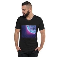 Load image into Gallery viewer, Unisex Short Sleeve V-Neck T-Shirt with &quot;Earth&quot; Artwork