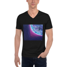 Load image into Gallery viewer, Unisex Short Sleeve V-Neck T-Shirt with &quot;Earth&quot; Artwork