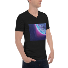 Load image into Gallery viewer, Unisex Short Sleeve V-Neck T-Shirt with &quot;Earth&quot; Artwork