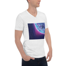 Load image into Gallery viewer, Unisex Short Sleeve V-Neck T-Shirt with &quot;Earth&quot; Artwork
