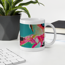 Load image into Gallery viewer, Coffee Mug with &quot;Island of Happiness&quot; Artwork