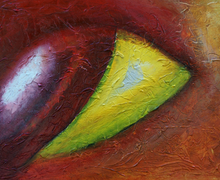 Load image into Gallery viewer, &quot;The Eye&quot; - (2019) - 76x50x4cm Original Acrylic Abstract Painting