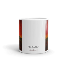 Load image into Gallery viewer, Coffee Mug with "World on Fire" Artwork