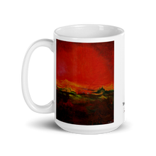 Load image into Gallery viewer, Coffee Mug with "World on Fire" Artwork