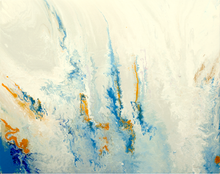 Load image into Gallery viewer, &quot;Frozen Spirit&quot; - (2021) - 40x50x1 inch Large Original Acrylic Abstract Painting
